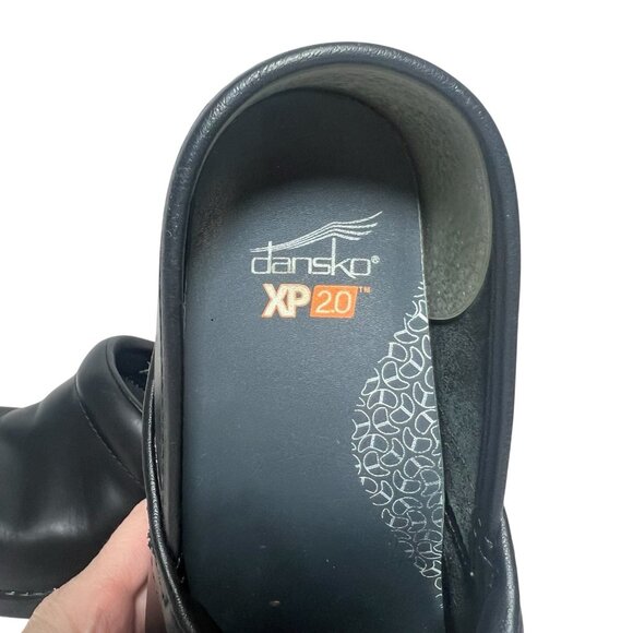 Dansko XP 2.0 Professional Clogs US 6.5 EU 37 Black Leather Comfort Slip On Shoe - Picture 6 of 9